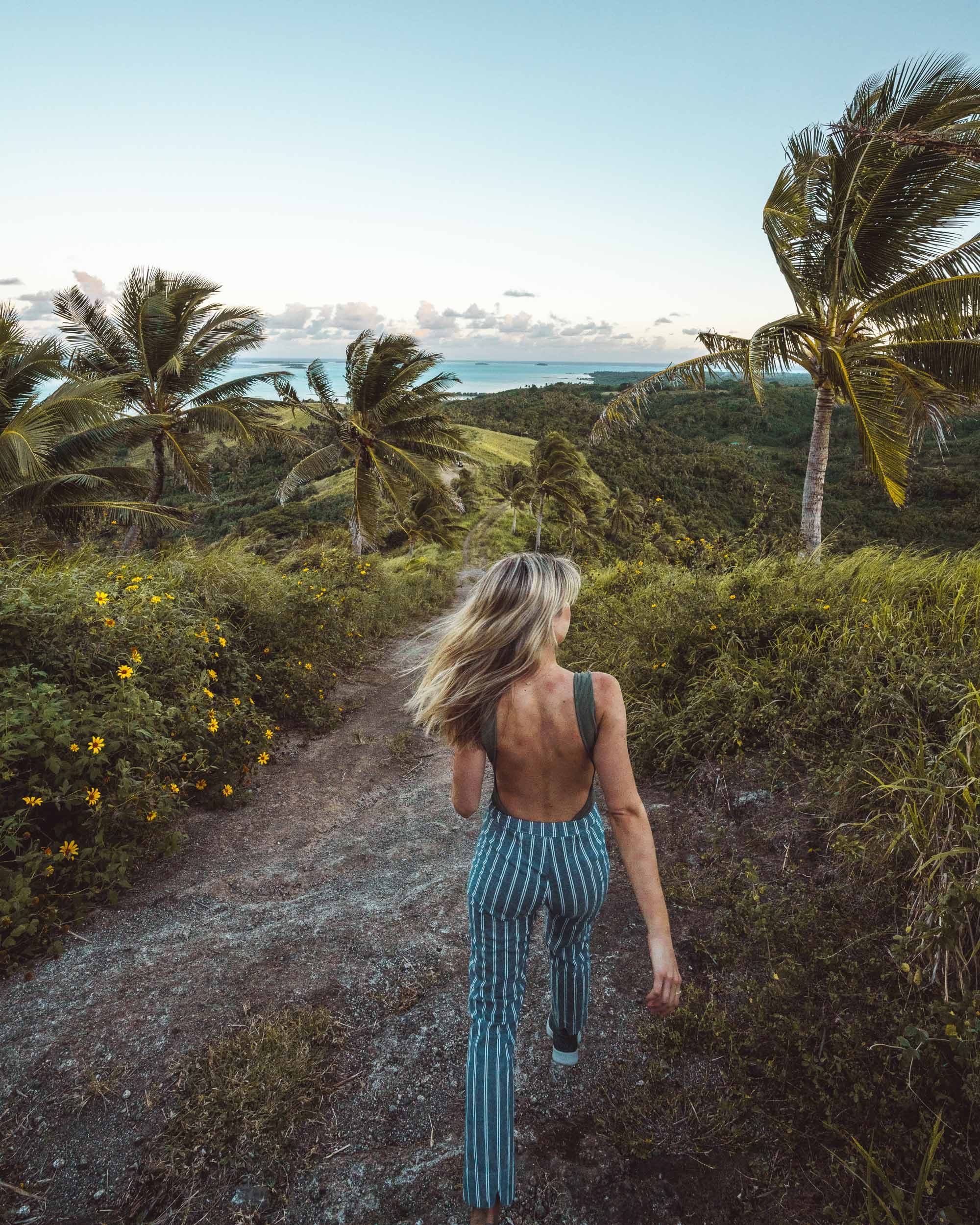 Sunset views from Aitutaki Atoll in the Cook Islands