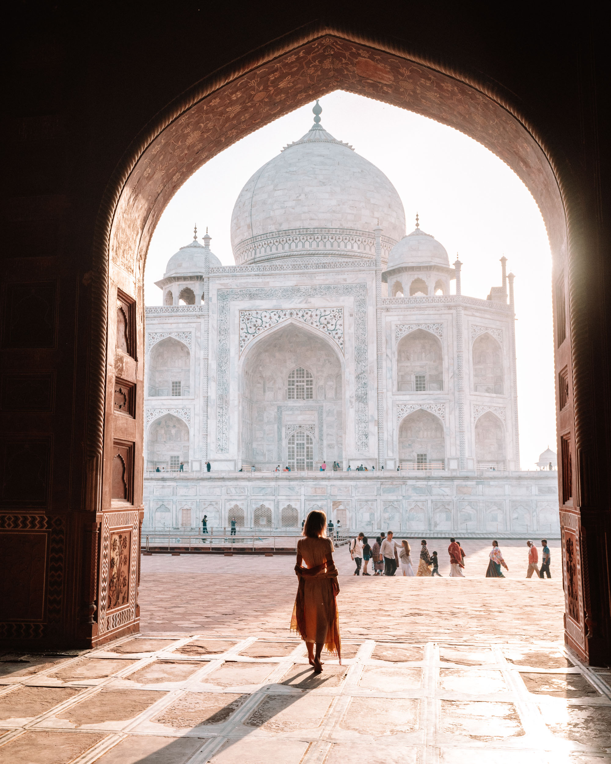 Taj Mahal at sunrise