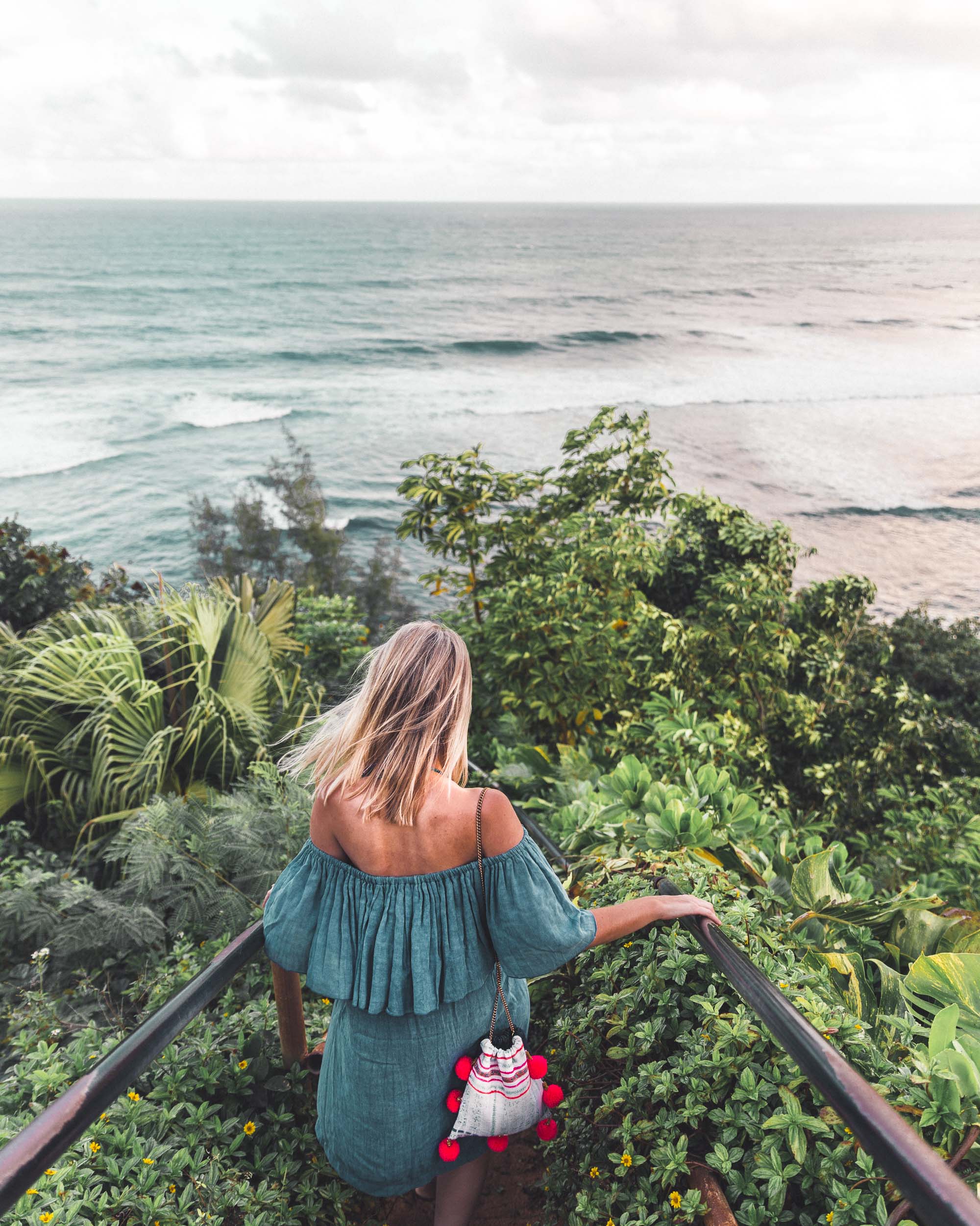 Hideaways Beach Path in Hanalei Hawaii Kauai Travel Guide via Find Us Lost
