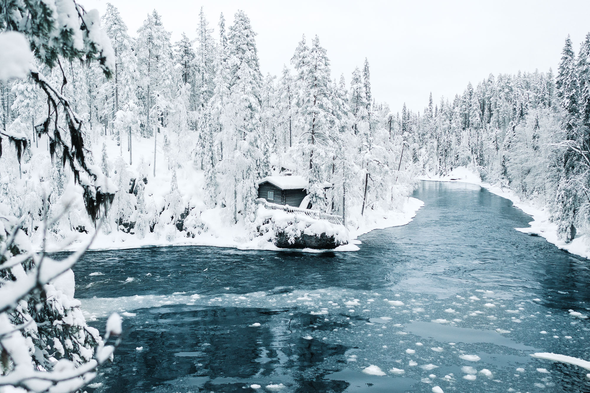 Oulanka National Park in the winter Finland