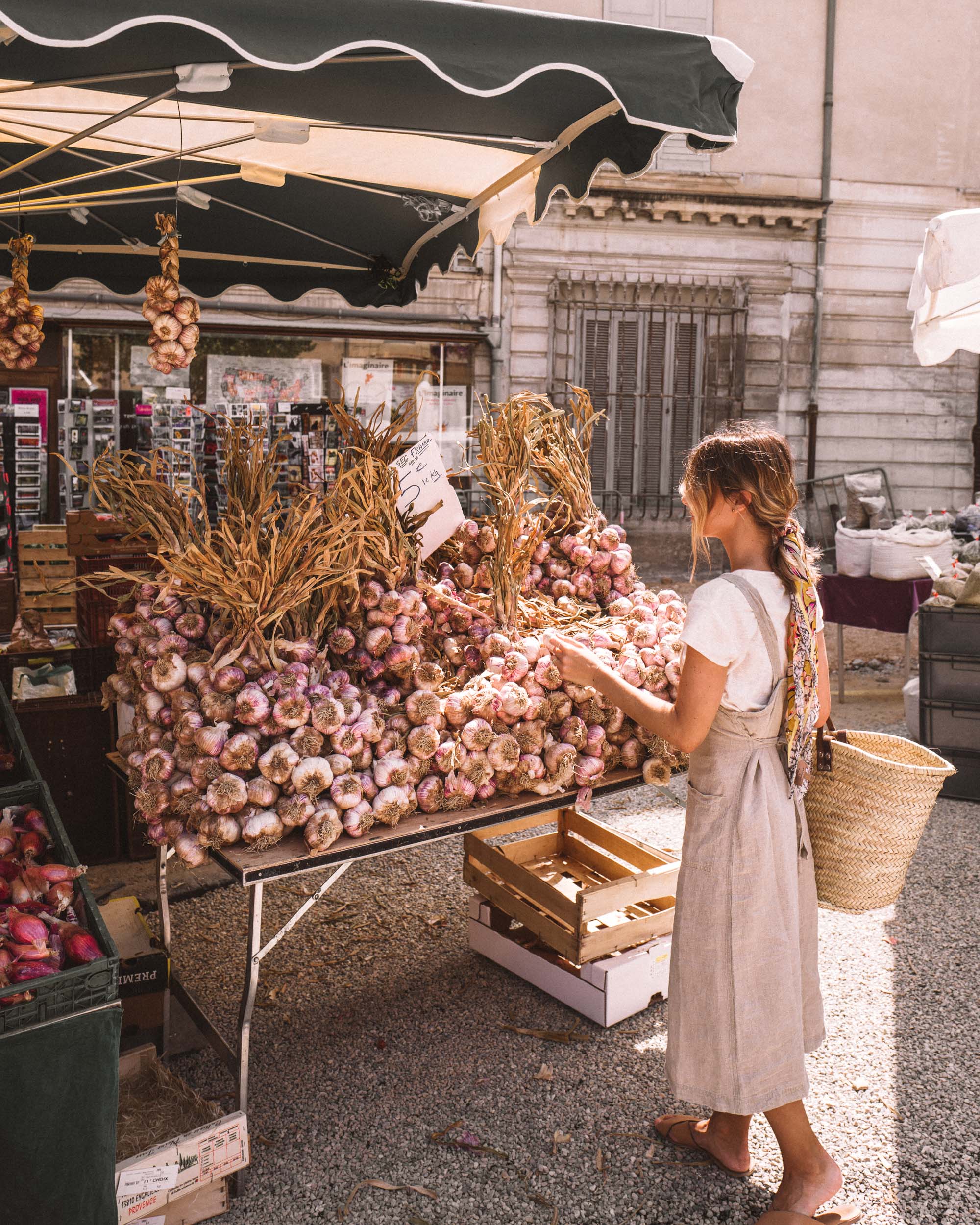 Apt market restaurant in Provence, South of France