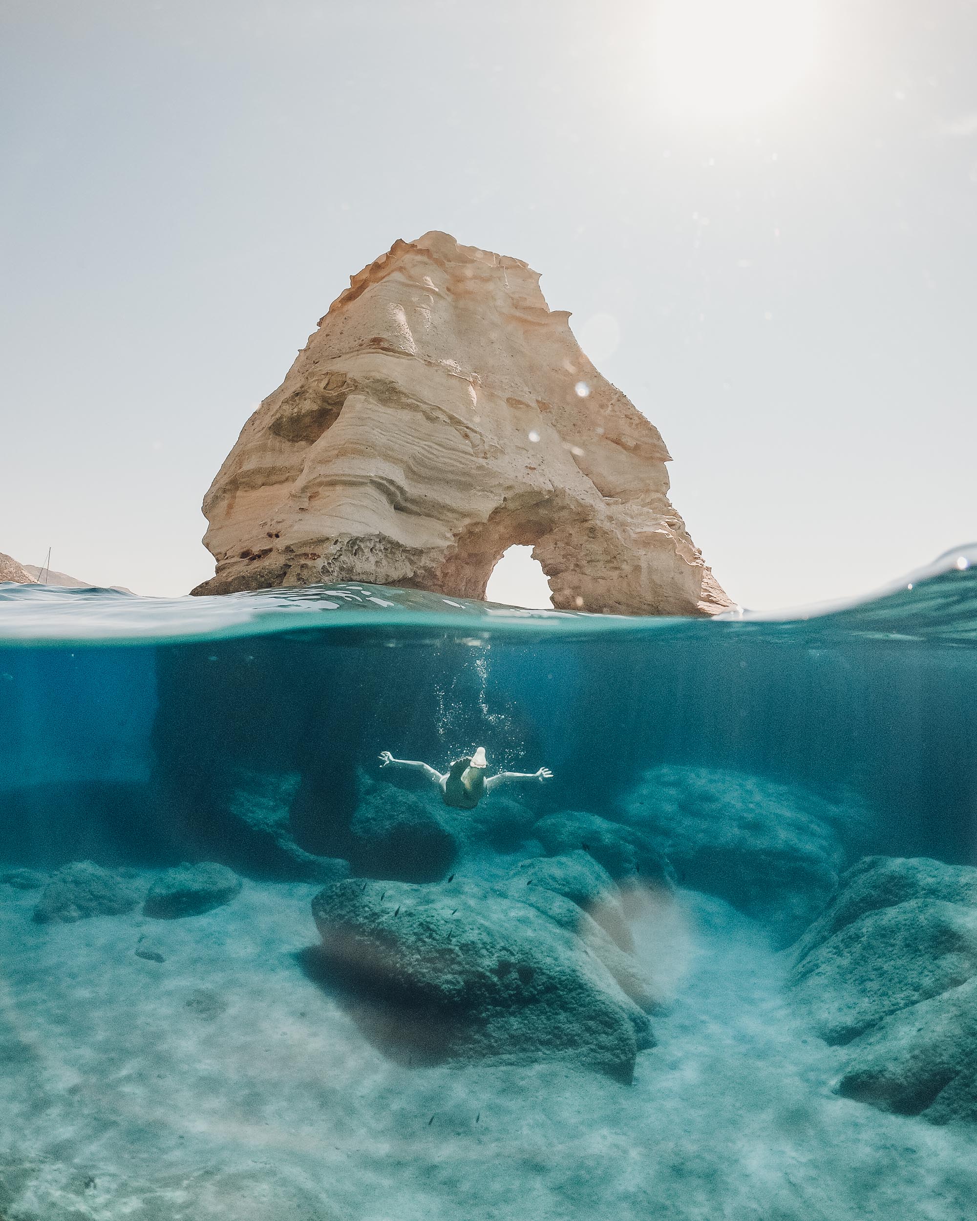 Kleftiko caves in Milos, Greece via @finduslost